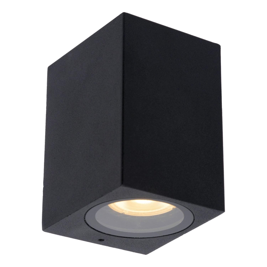 Lucide 69800/01/30 - Venkovní nástěnné svítidlo ZARO 1xGU10/35W/230V IP44 černá