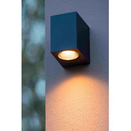 Lucide 69800/01/30 - Venkovní nástěnné svítidlo ZARO 1xGU10/35W/230V IP44 černá