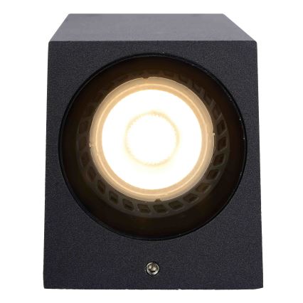 Lucide 69800/01/30 - Venkovní nástěnné svítidlo ZARO 1xGU10/35W/230V IP44 černá