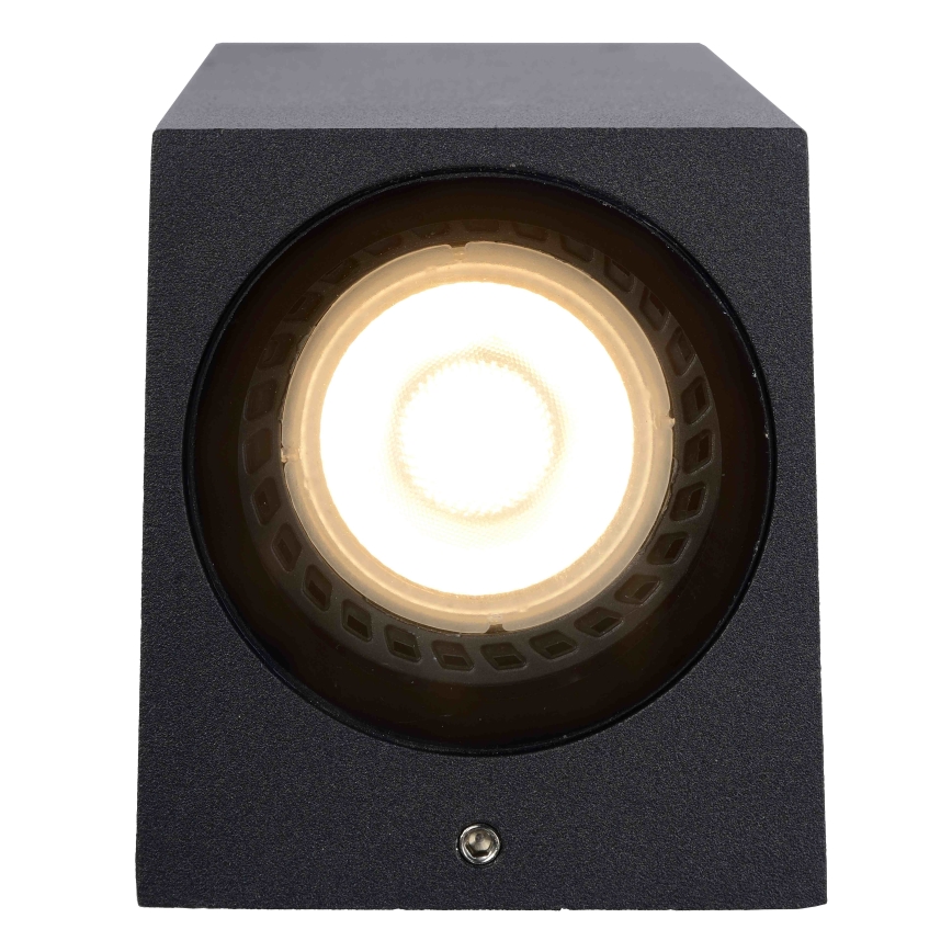Lucide 69800/01/30 - Venkovní nástěnné svítidlo ZARO 1xGU10/35W/230V IP44 černá
