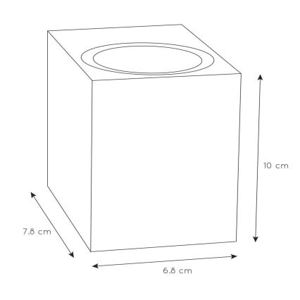 Lucide 69800/01/30 - Venkovní nástěnné svítidlo ZARO 1xGU10/35W/230V IP44 černá