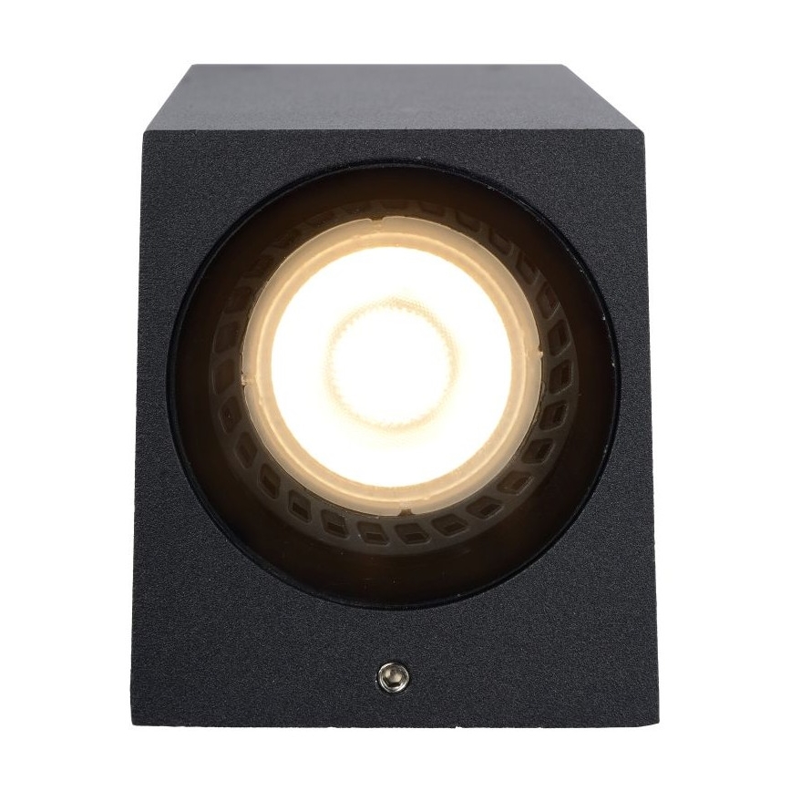 Lucide 69800/02/30 - Venkovní nástěnné svítidlo ZARO 2xGU10/35W/230V IP44 černá