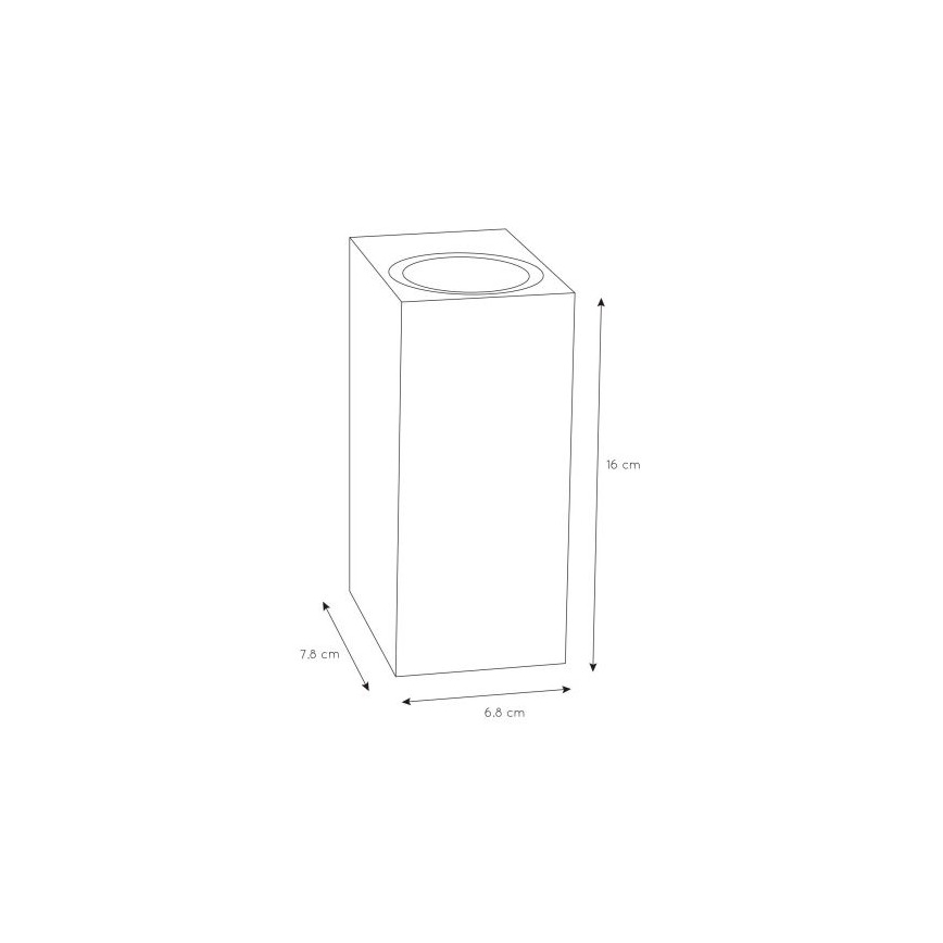 Lucide 69800/02/30 - Venkovní nástěnné svítidlo ZARO 2xGU10/35W/230V IP44 černá