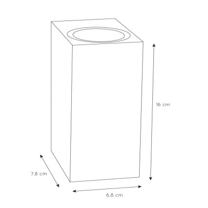 Lucide 69800/02/31 - Venkovní nástěnné svítidlo ZARO 2xGU10/35W/230V IP44 bílá