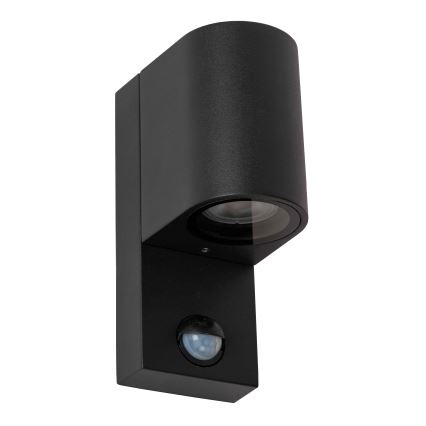 Lucide 69803/01/30 - Venkovní svítidlo se senzorem ZARO 1xGU10/7W/230V IP65 černá