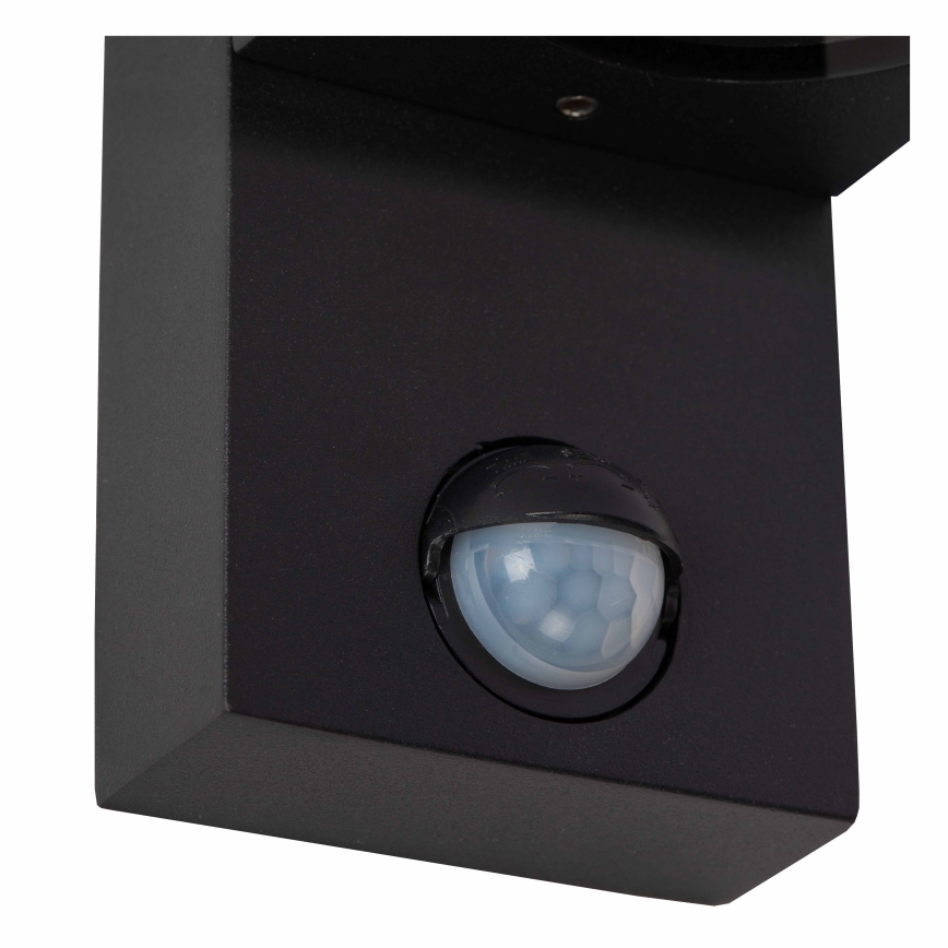 Lucide 69803/01/30 - Venkovní svítidlo se senzorem ZARO 1xGU10/7W/230V IP65 černá