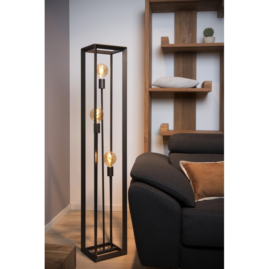Lucide 73702/03/15 - Stojací lampa THOR 3xE27/60W/230V