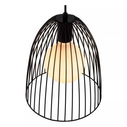 Lucide 74417/01/30 - Lustr na lanku MACARONS 1xE27/40W/230V pr. 24,5 cm černá