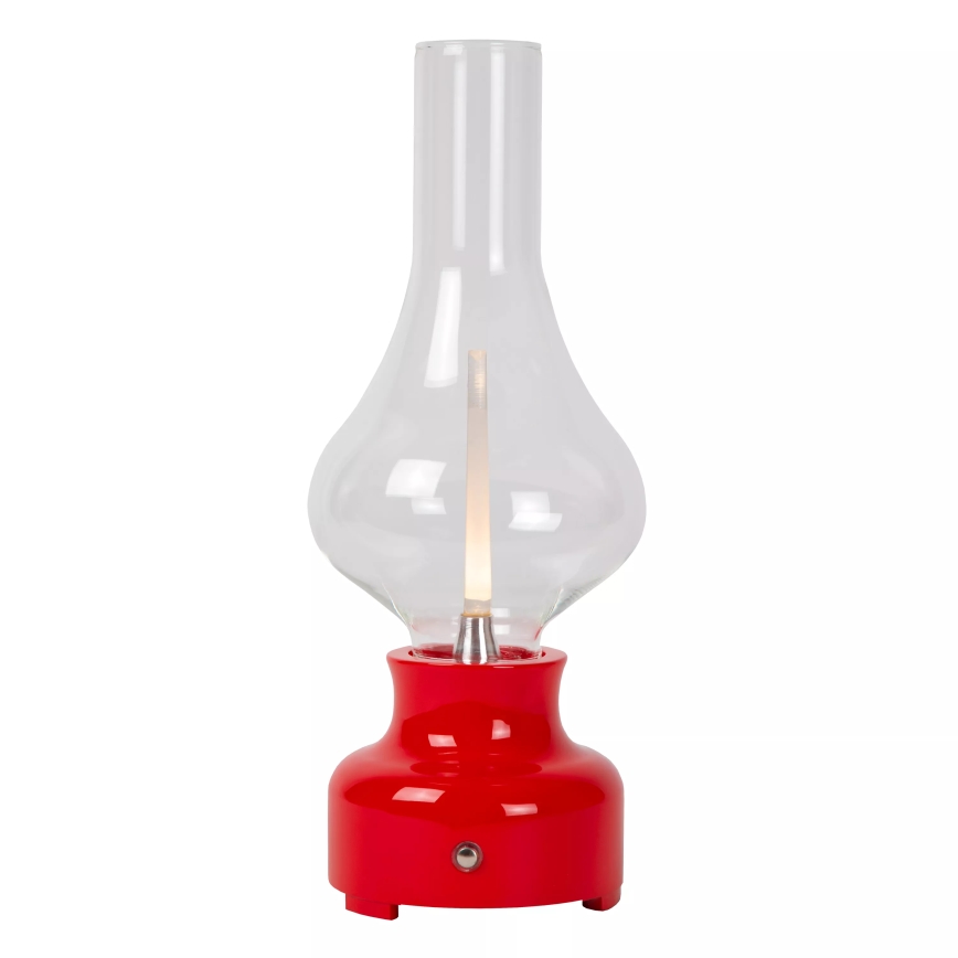 Lucide 74516/02/32 - LED Stmívatelná dotyková stolní lampa JASON LED/2W/230V USB 2000 mAh červená