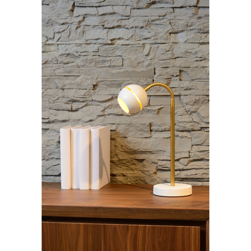 Lucide 77675/05/31 - LED stolní lampa BINARI LED/5W/230V bílá