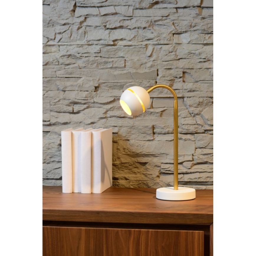 Lucide 77675/05/31 - LED stolní lampa BINARI LED/5W/230V bílá