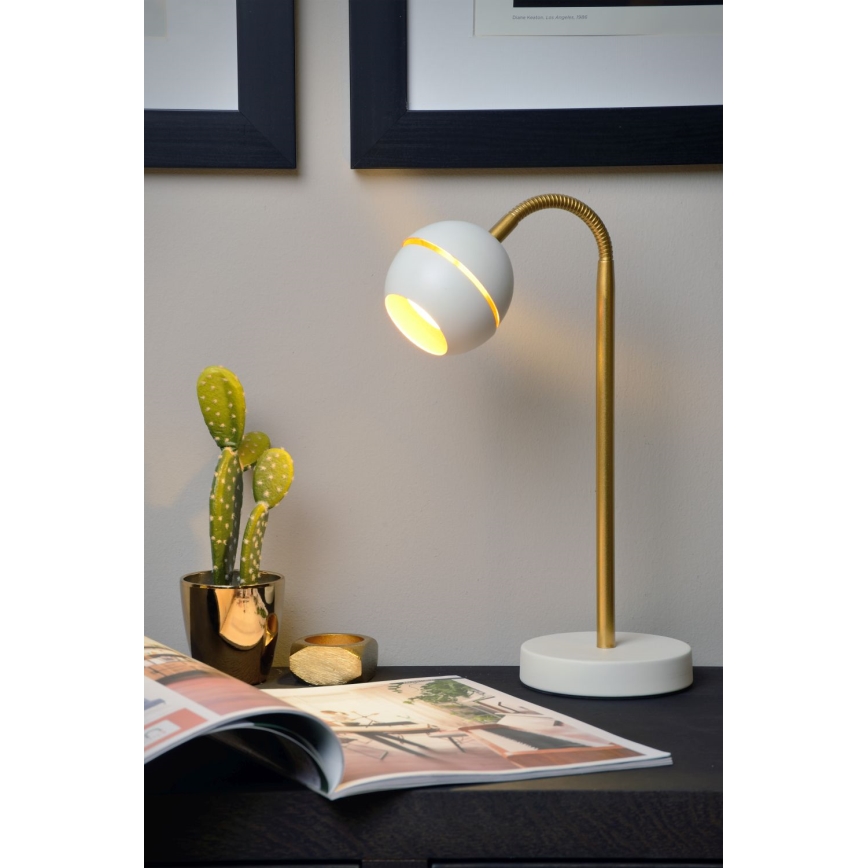 Lucide 77675/05/31 - LED stolní lampa BINARI LED/5W/230V bílá