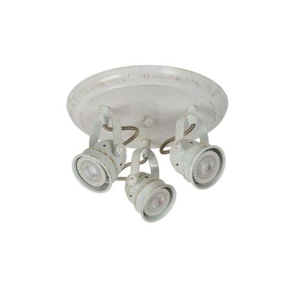 Lucide 77974/15/21 - LED bodové svítidlo CIGAL 3xGU10/5W/230V antická bílá