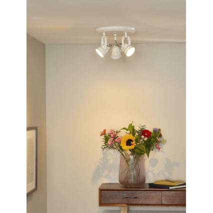 Lucide 77974/15/21 - LED bodové svítidlo CIGAL 3xGU10/5W/230V antická bílá