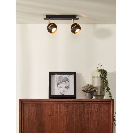 Lucide 77975/10/30 - LED bodové svítidlo BINARI 2xLED/5W/230V černé
