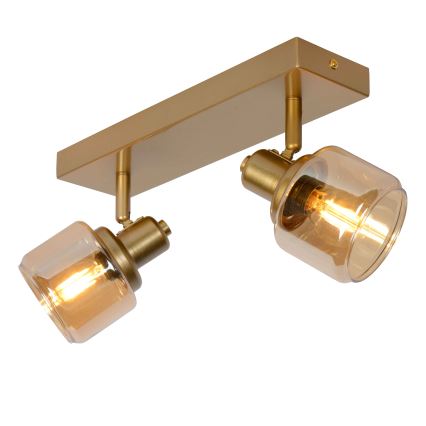Lucide 77979/02/02 - Bodové svítidlo BJORN 2xE14/40W/230V zlatá