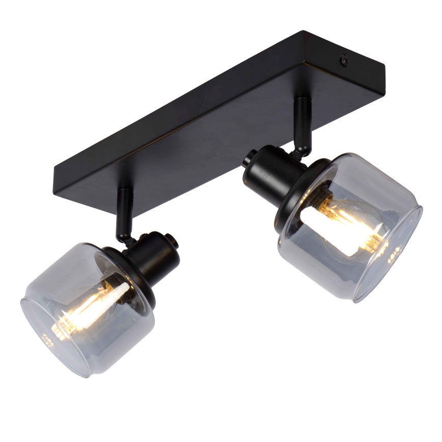 Lucide 77979/02/30 - Bodové svítidlo BJORN 2xE14/40W/230V černá