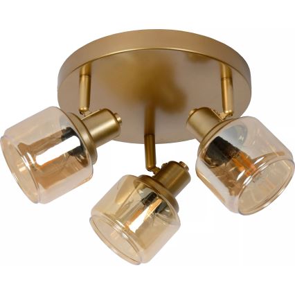 Lucide 77979/13/02 - Bodové svítidlo BJORN 3xE14/40W/230V zlatá
