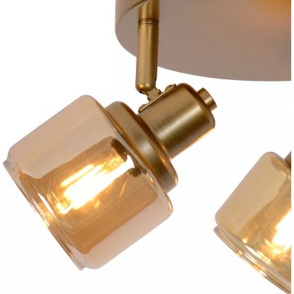 Lucide 77979/13/02 - Bodové svítidlo BJORN 3xE14/40W/230V zlatá