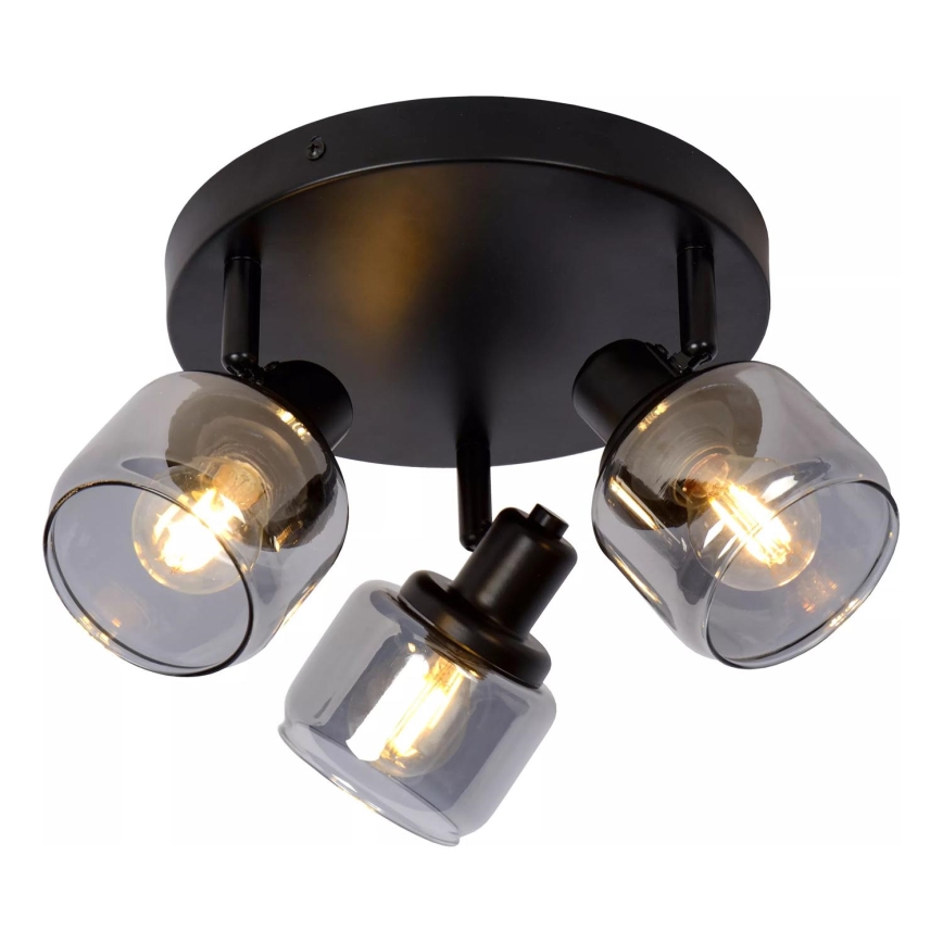 Lucide 77979/13/30 - Bodové svítidlo BJORN 3xE14/40W/230V černá