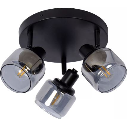 Lucide 77979/13/30 - Bodové svítidlo BJORN 3xE14/40W/230V černá