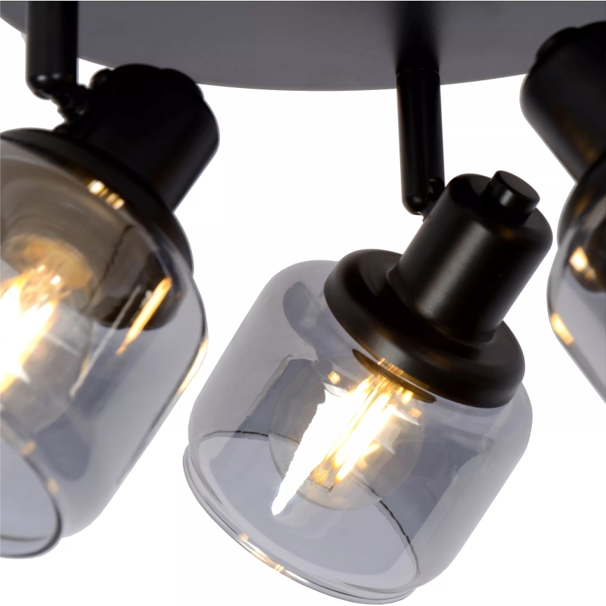 Lucide 77979/13/30 - Bodové svítidlo BJORN 3xE14/40W/230V černá