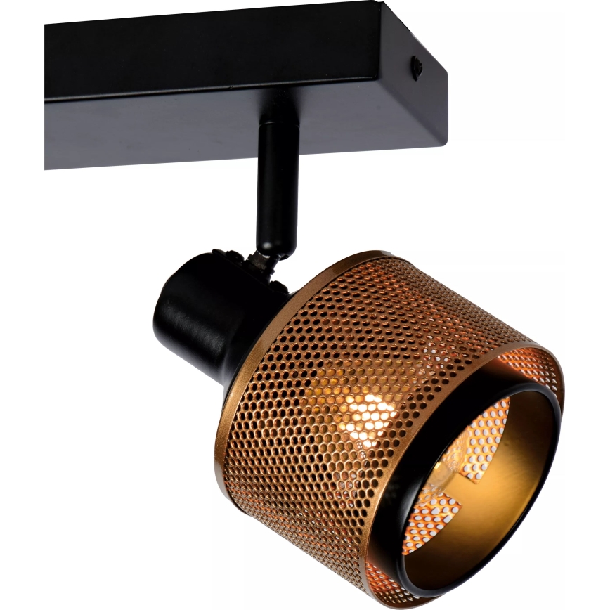 Lucide 77980/02/30 - Bodové svítidlo RAFA 2xE14/40W/230V černá/bronz