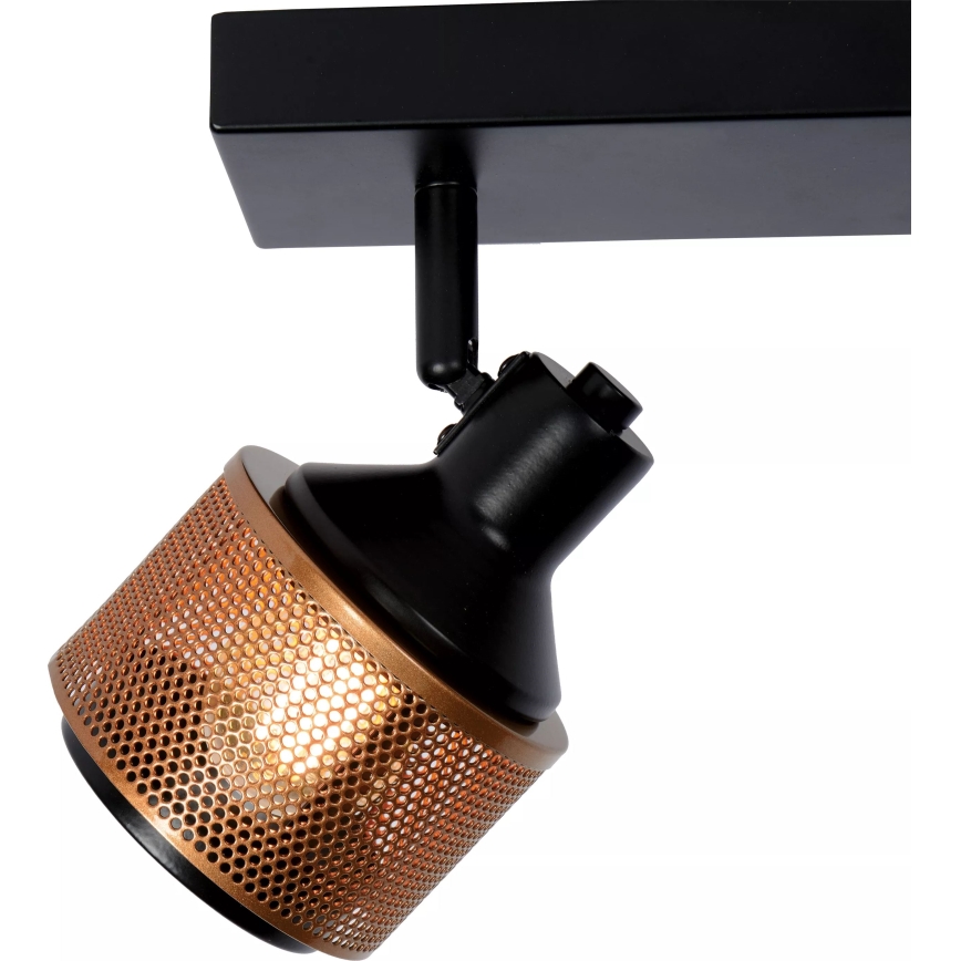 Lucide 77980/02/30 - Bodové svítidlo RAFA 2xE14/40W/230V černá/bronz
