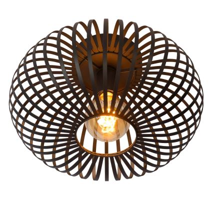 Lucide 78174/40/30 - Stropní svítidlo MANUELA 1xE27/60W/230V pr. 39,5 cm černá