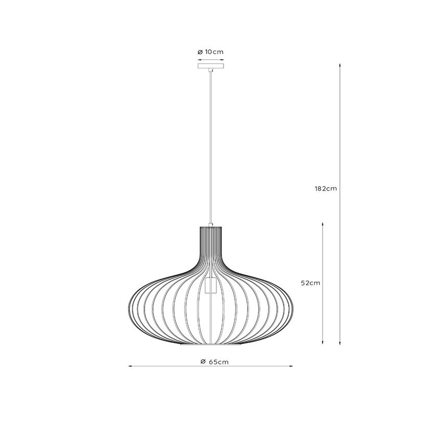 Lucide 78374/65/33 - Lustr na lanku MANUELA 1xE27/60W/230V pr. 65 cm zelená