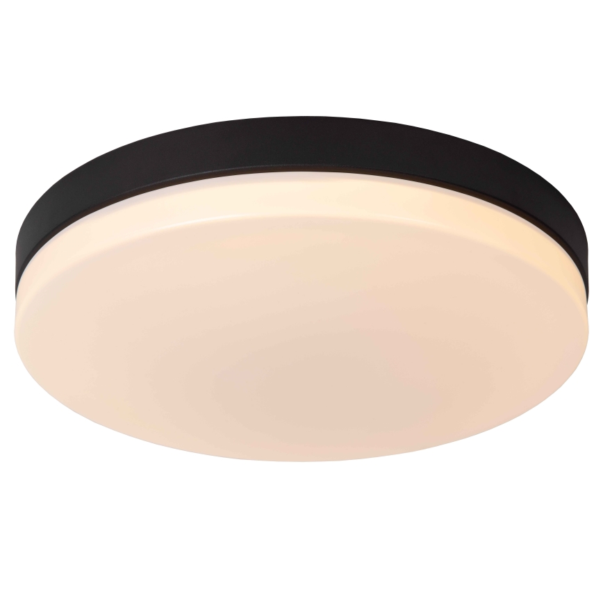 Lucide 79111/36/30 - LED Koupelnové stropní svítidlo se senzorem BISKIT LED/24W/230V pr. 34,5 cm IP44 černá