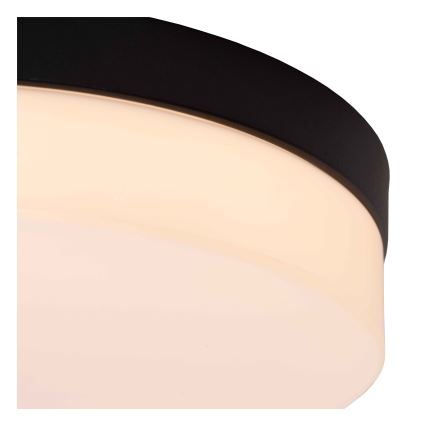 Lucide 79111/36/30 - LED Koupelnové stropní svítidlo se senzorem BISKIT LED/24W/230V pr. 34,5 cm IP44 černá