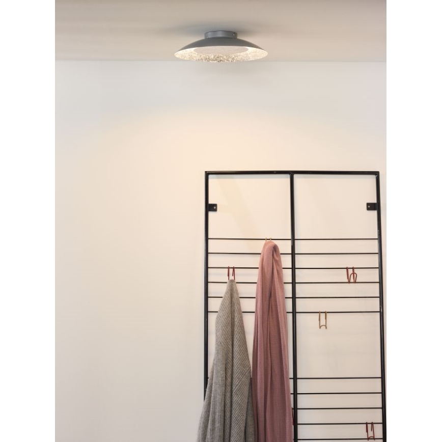 Lucide 79177/12/14 - LED stropní svítidlo FOSKAL LED/12W/230V 34,5 cm stříbrné