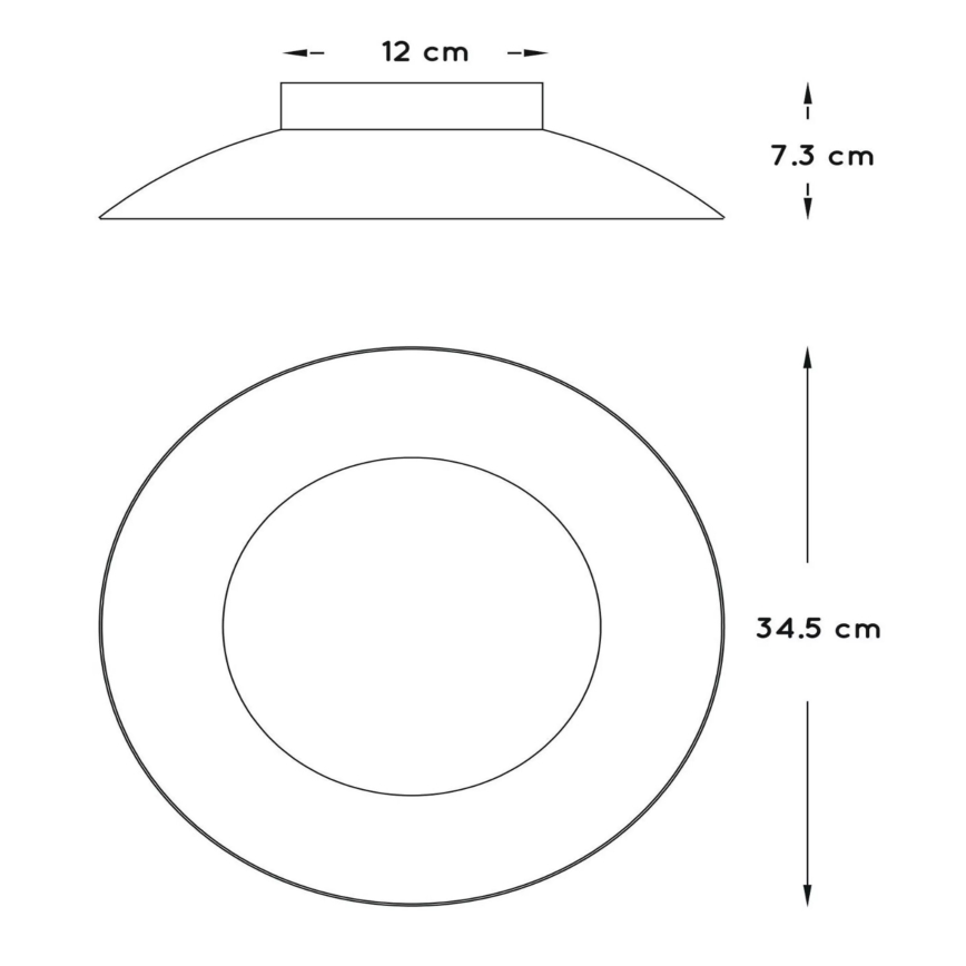 Lucide 79177/12/30 - LED Stropní svítidlo FOSKAL LED/12W/230V