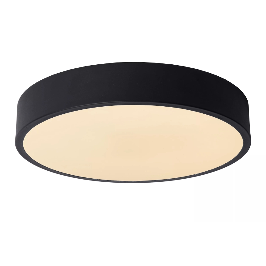 Lucide 79185/30/30 - LED Stmívatelné stropní svítidlo UNAR LED/18W/230V pr. 30 cm černá