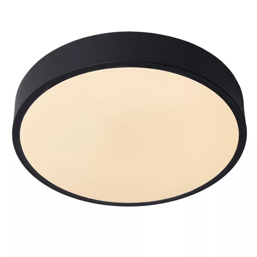 Lucide 79185/30/30 - LED Stmívatelné stropní svítidlo UNAR LED/18W/230V pr. 30 cm černá
