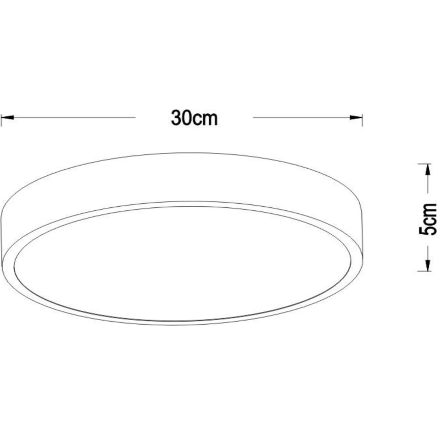 Lucide 79185/30/30 - LED Stmívatelné stropní svítidlo UNAR LED/18W/230V pr. 30 cm černá