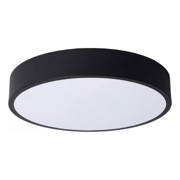 Lucide 79185/30/30 - LED Stmívatelné stropní svítidlo UNAR LED/18W/230V pr. 30 cm černá