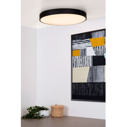 Lucide 79185/50/30 - LED Stmívatelné stropní svítidlo UNAR LED/36W/230V pr. 49,5 cm černá