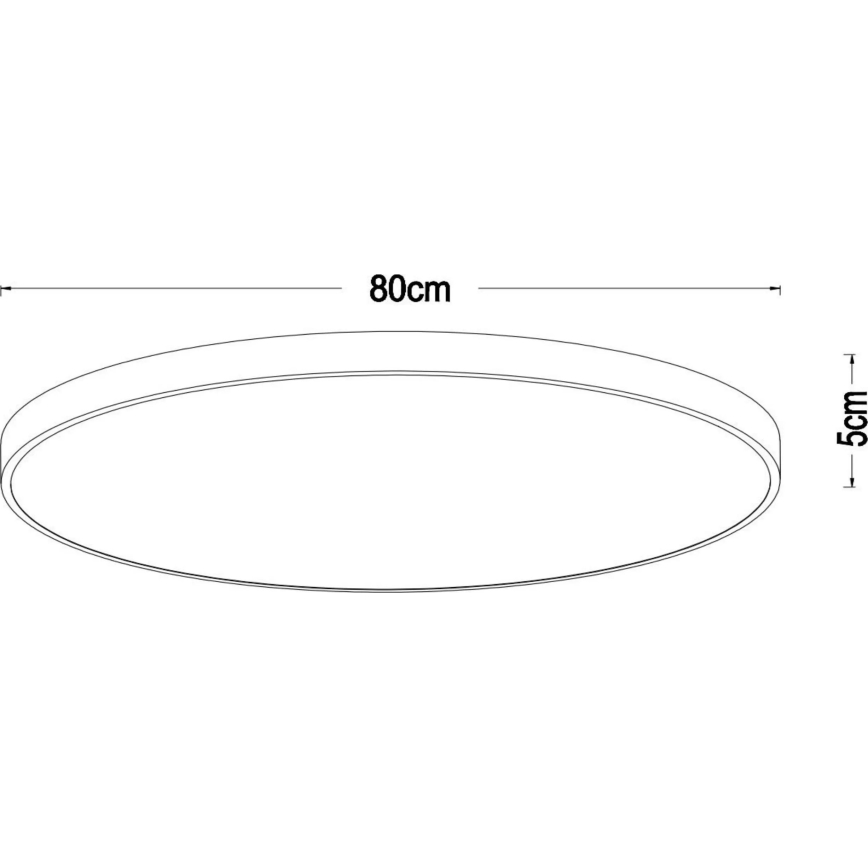 Lucide 79185/80/02 - LED Stmívatelné stropní svítidlo UNAR LED/80W/230V pr. 80 cm zlatá