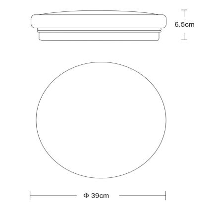 Lucide 79199/32/61 - LED Stropní svítidlo OTIS 1xLED/32W/230V