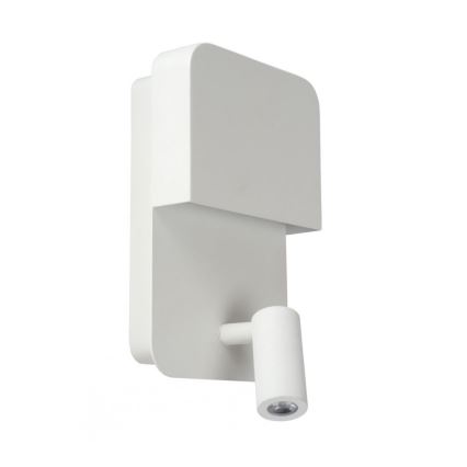 Lucide 79200/08/31 - LED Nástěnné svítidlo BOXER LED/5W/230V + LED/5W USB bílá