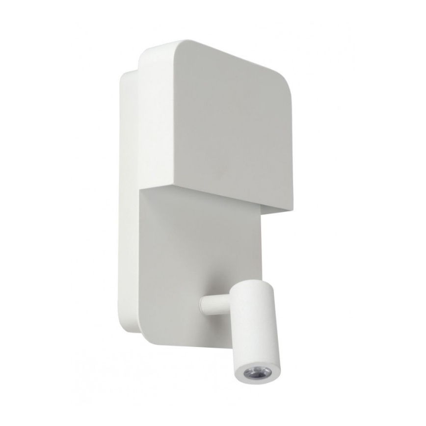 Lucide 79200/08/31 - LED Nástěnné svítidlo BOXER LED/5W/230V + LED/5W USB bílá