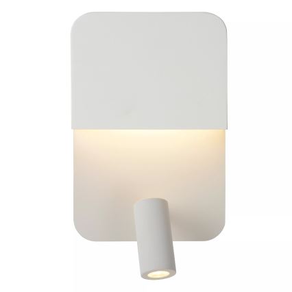 Lucide 79200/08/31 - LED Nástěnné svítidlo BOXER LED/5W/230V + LED/5W USB bílá