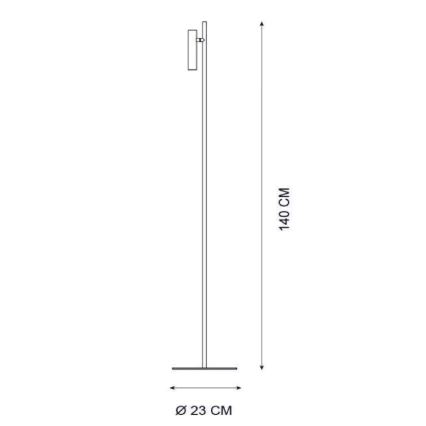 Lucide 79781/05/30 - LED Stmívatelná stojací lampa PHILON LED/4,5W/230V