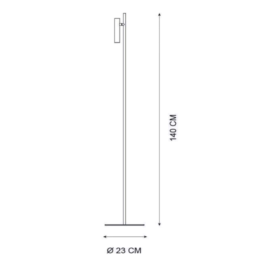 Lucide 79781/05/30 - LED Stmívatelná stojací lampa PHILON LED/4,5W/230V