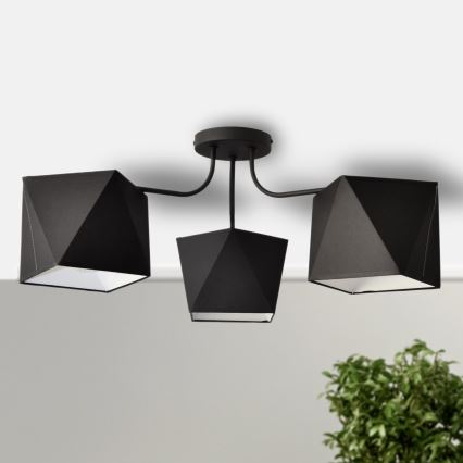 Lustr ADAMANT 3xE27/15W/230V černá