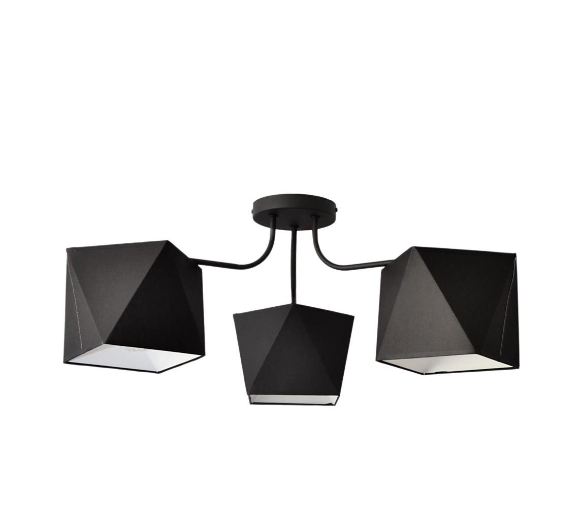 Helam Lustr ADAMANT 3xE27/60W/230V černá HE0478