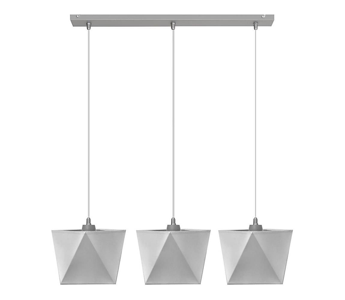 Helam Lustr ADAMANT 3xE27/60W/230V šedá HE0462