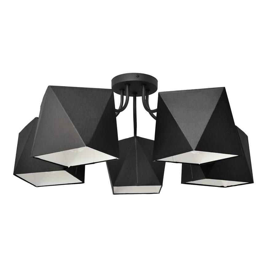 Lustr ADAMANT 5xE27/15W/230V černá